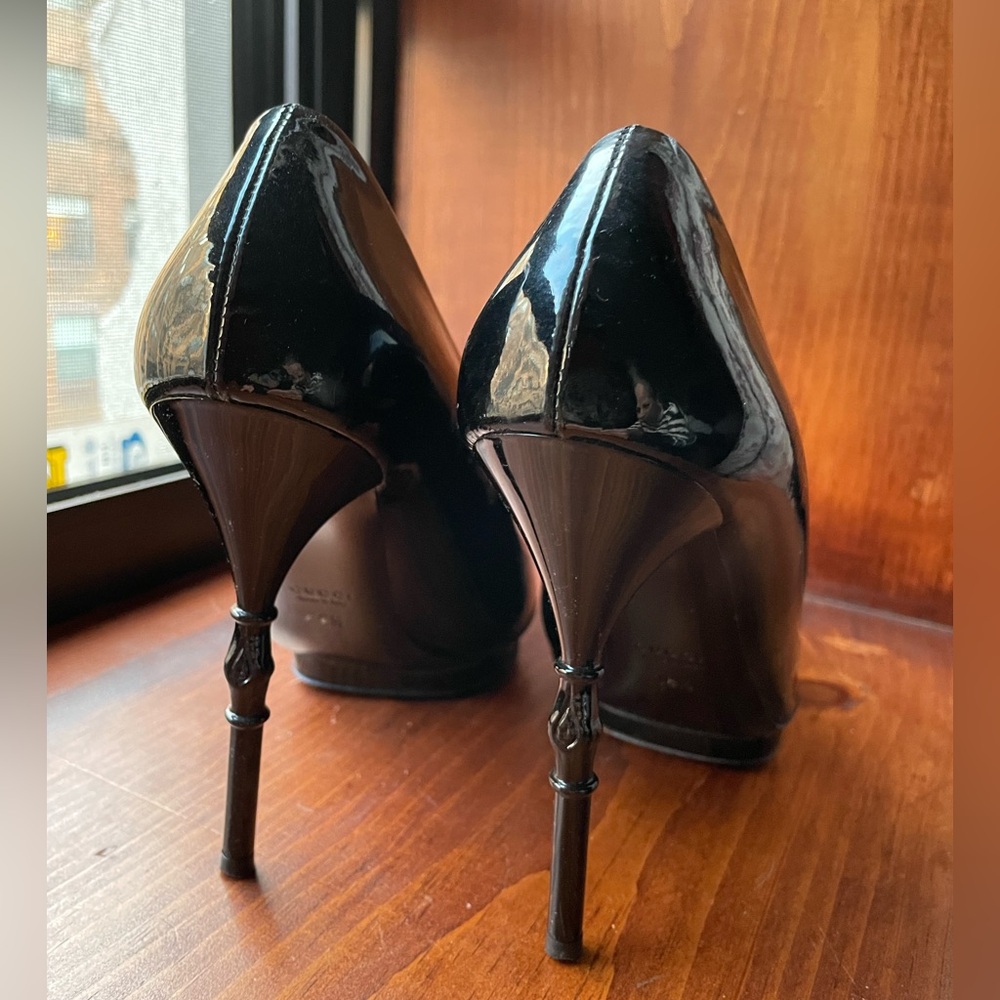 ❌SOLD❌Gucci Patent Leather Platform Heels size 36.5 - Picture 4 of 8